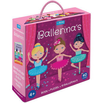 Ballerina's - Boek + puzzel + 10 figuren (Board book) bij Singel 344
