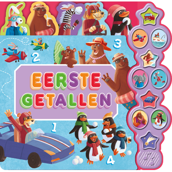 Eerste getallen - Geluidenboek 10 geluiden (Board book) bij Singel 344