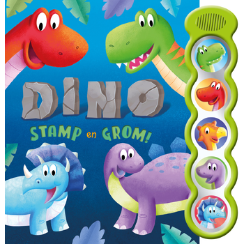 Dino STAMP en GROM! (Board book) bij Singel 344