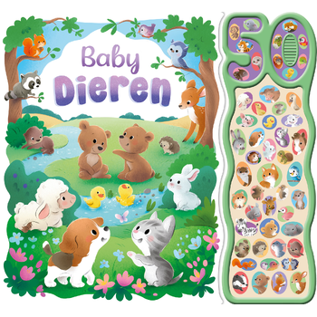 Babydieren – 50-geluidenboek (Board book) bij Singel 344