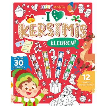 I love Kerstmis kleuren! - Kleuren! (Hardback) bij Singel 344