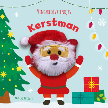 Kerstman - Vingerpopvriendjes (Board book) bij Singel 344