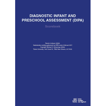 Diagnostic Infant and Preschool Assessment (DIPA) scoreboek bij Singel 344