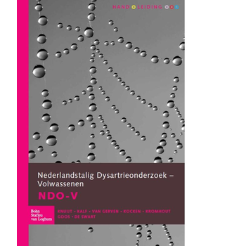 Nederlandstalig Dysartrie Onderzoek volwassenen (NDO-V) - complete set (Loose-leaf) bij Singel 344