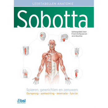 Sobotta Tabellen over spieren, gewrichten en zenuwen (Paperback) bij Singel 344