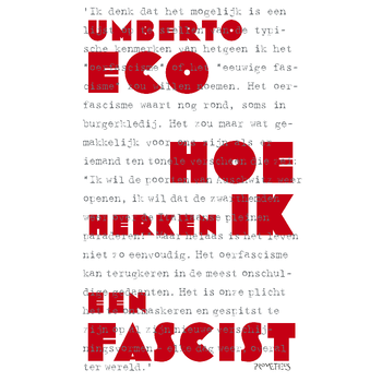 Hoe herken ik een fascist (Paperback) bij Singel 344
