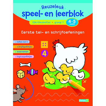 Reuzeleuk speel- en leerblok Tel- en schrijfoefeningen (4-5 j.) (Paperback) bij Singel 344