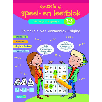 De tafels van vermenigvuldiging; 2de leerjaar; Groep 4; 7-8 jaar (Paperback) bij Singel 344