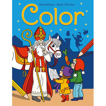 Sinterklaas Color - blauw / Saint-Nicolas Color - bleu (Paperback) bij Singel 344