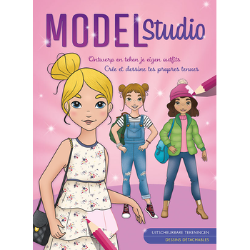 Model Studio - Ontwerp en teken je eigen outfits / Model Studio - Crée et dessine tes propres tenues (Paperback) bij Singel 344