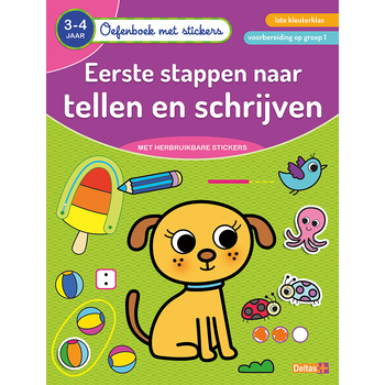 Oefenboek met stickers - Eerste stappen naar tellen en schrijven (3-4 j.) (Paperback) bij Singel 344