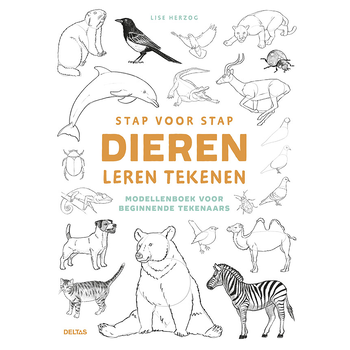 Stap voor stap dieren leren tekenen (Paperback) bij Singel 344
