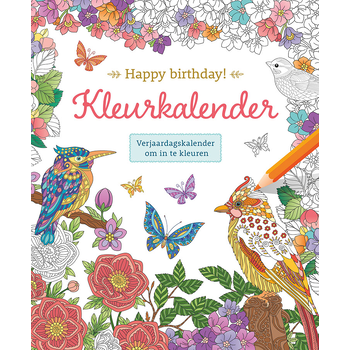 Happy birthday! Kleurkalender (Paperback) bij Singel 344