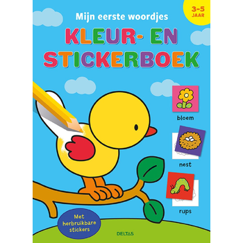 Mijn eerste woordjes kleur- en stickerboek (3-5 j.) (Paperback) bij Singel 344