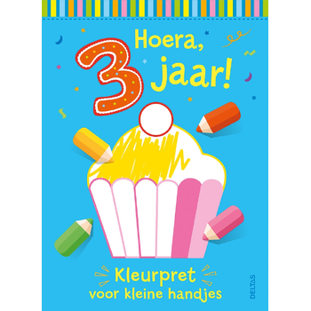 Hoera, 3 jaar! Kleurpret voor kleine handjes (Paperback) bij Singel 344