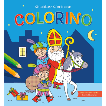 Sinterklaas kleurblok / Saint-Nicolas bloc de coloriage (Paperback) bij Singel 344