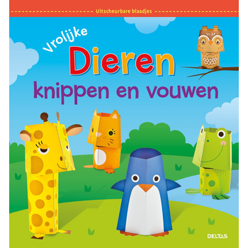 Vrolijke dieren knippen en vouwen (Paperback) bij Singel 344