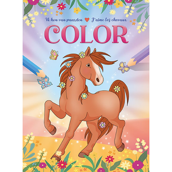 Ik hou van paarden kleurblok / J'aime les chevaux bloc de coloriage (Paperback) bij Singel 344