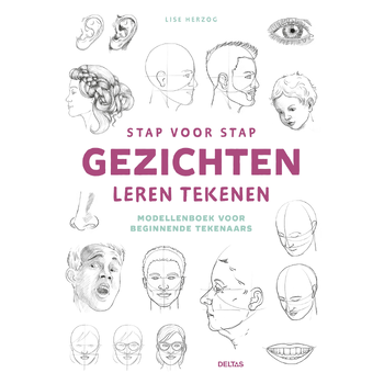 Stap voor stap gezichten leren tekenen (Paperback) bij Singel 344