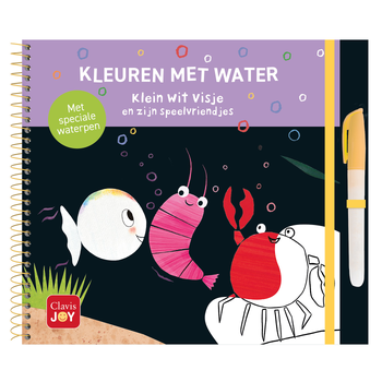 Kleuren met water. Klein wit visje en zijn speelvriendjes bij Singel 344
