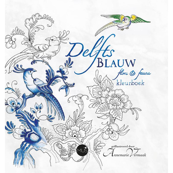 Delfts Blauw flora & fauna kleurboek (Paperback) bij Singel 344