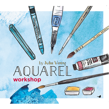 Aquarelworkshop by Julia Woning (Paperback) bij Singel 344