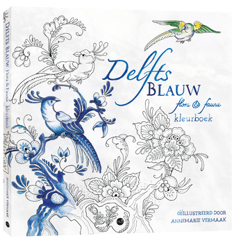 Delfts Blauw flora & fauna kleurboek (Paperback) bij Singel 344