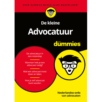 De kleine Advocatuur voor Dummies (Paperback) bij Singel 344