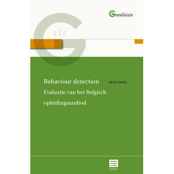 Behaviour detection (Paperback) bij Singel 344