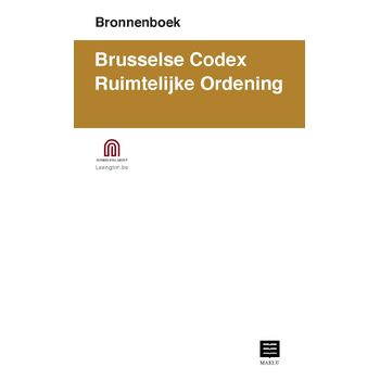 Bronnenboek. Brusselse Codex Ruimtelijke Ordening (Paperback) bij Singel 344