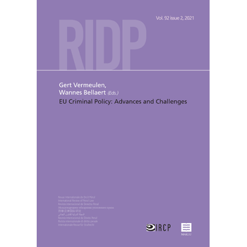EU Criminal Policy: Advances and Challenges (Paperback) bij Singel 344