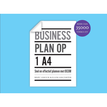 Businessplan op 1 A4 (Hardback) bij Singel 344