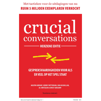 Crucial Conversations (Paperback) bij Singel 344