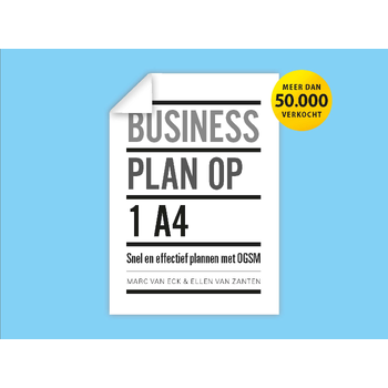Businessplan op 1 A4 (Hardback) bij Singel 344