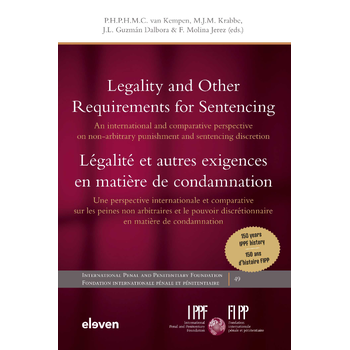 Legality and Other Requirements for Sentencing / Légalité et autres exigences en matière de condamnation (Hardback) bij Singel 344