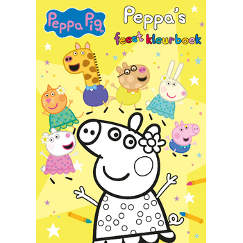 Peppa's feestkleurboek (Paperback) bij Singel 344