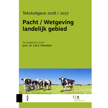 Pacht / Wetgeving landelijk gebied (Paperback) bij Singel 344
