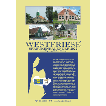 Westfriese spreukenkalender 2022 bij Singel 344