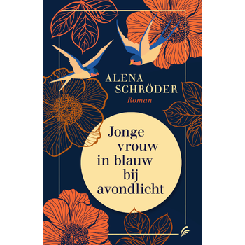 Jonge vrouw in blauw bij avondlicht (Hardback) bij Singel 344