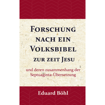 Forschung nach ein Volksbibel zur zeit Jesu (Paperback) bij Singel 344