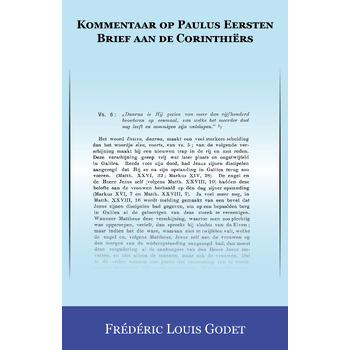 Kommentaar op Paulus Eersten Brief aan de Corinthiërs (Paperback) bij Singel 344