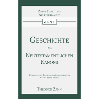 Geschichte des Neutestamentlichen Kanons 3 (Paperback) bij Singel 344