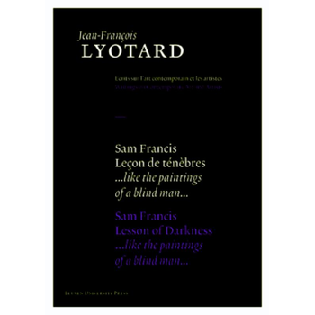 Sam Francis, Lecon de Tenebres / Sam Francis, Lesson of Darkness (Hardback) bij Singel 344