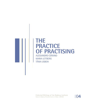 The practice of practising (Paperback) bij Singel 344