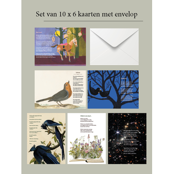 Set van 10 x 6 poëziekaarten bij Singel 344