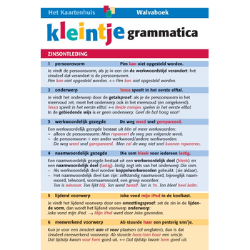 Kleintje grammatica bij Singel 344