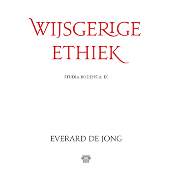 Wijsgerige ethiek (Paperback) bij Singel 344