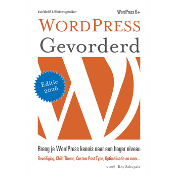 WordPress Gevorderd (Paperback) bij Singel 344