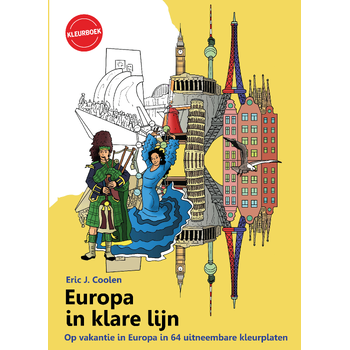 Europa in klare lijn kleurboek (Paperback) bij Singel 344