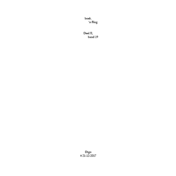 boek.-’n Blog, deel II, band 19 (Paperback) bij Singel 344